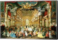 Framed Masked Ball in the Hoftheater, Bonn, 1754