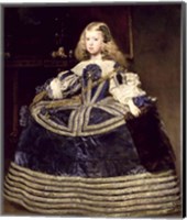 Framed Infanta Margarita in Blue, 1659