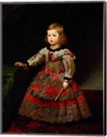 Framed Infanta Maria Margarita of Austria as a Child