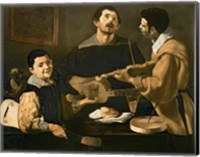 Framed Three Musicians, 1618