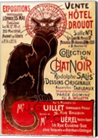Framed Poster advertising an exhibition of the 'Collection du Chat Noir' Cabaret