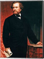 Framed Portrait of Samuel Colt, inventor of the revolver