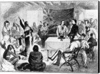Framed Sitting Bull Council, 1877
