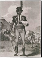 Framed Portrait of Francois Dominique Toussaint-Louverture