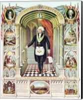 Framed George Washington as a Freemason