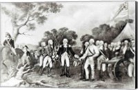 Framed Surrender of General Burgoyne Saratoga, New York, 17th October 1777
