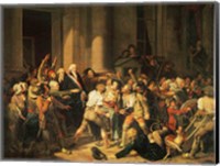 Framed Act of Courage of Monsieur Defontenay, Mayor of Rouen