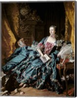 Framed Madame de Pompadour, 1756