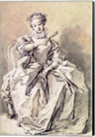 Framed Woman in Spanish Costume