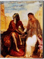 Framed Othello and Desdemona in Venice, 1850