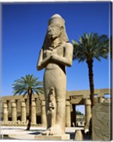 Framed Ramses II Statue, Temples Of Karnak, Luxor, Egypt