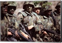 Framed Camouflage U.S. Marines