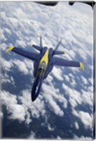 Framed U.S. Navy Blue Angels F-18 Hornet
