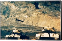 Framed Missile approaching an M47 Tank