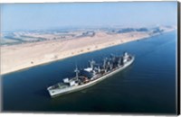 Framed USS Neosho Transits the Suez Canal