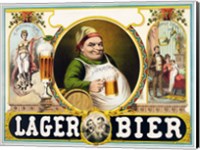 Framed Lager Bier