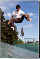 Framed Skateboarding Jump