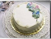 Framed Close-up of a cake on a tray