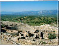 Framed Royal Tombs Grave Circle, Mycenae, Greece