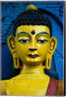 Framed Close-up of a statue of Buddha, Kathmandu, Nepal