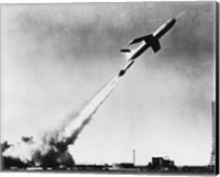 Framed Low angle view of a missile taking off, Martin TM-61B Matador