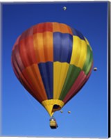 Framed Hot air balloons rising, Albuquerque International Balloon Fiesta, Albuquerque, New Mexico, USA