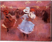 Framed Jean-Louis Forain Can-Can Dancers