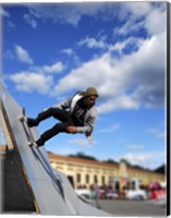 Framed Skater In Florence On Ramp