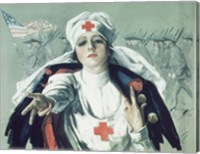 Framed Red Cross Nurse