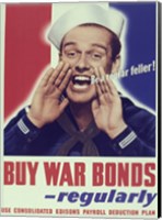 Framed Buy War Bonds Regularly