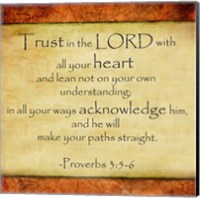 Framed Trust in the Lord