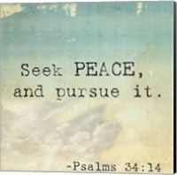 Framed Seek Peace