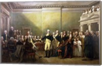Framed General George Washington Resigning His Commission