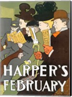 Framed Harper's February 1895