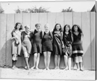 Framed Potomac Tidal Basin Female Swimmers