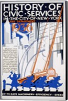 Framed History of Civic Services in the NYC Fire Department 1936