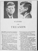 Framed JFK Wanted Dallas, 1963