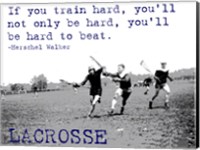 Framed If You Train Hard, Lacrosse