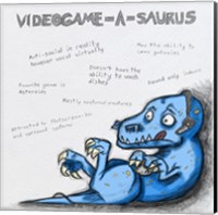 Framed Videogame A Saurus