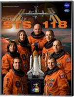 Framed STS 118 Mission Poster