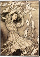 Framed Alice in Wonderland - cards
