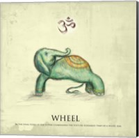 Framed Elephant Yoga, Wheel Pose