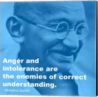 Framed Gandhi - Intolerance Quote