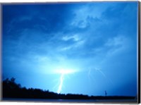 Framed Lightning Over Edson
