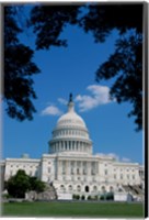 Framed Facade of the Capitol Building, Washington, D.C., USA