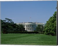 Framed Lawn at the White House, Washington, D.C., USA