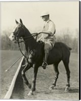 Framed M.J. Waterbury, polo player