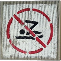 Framed No Swimming