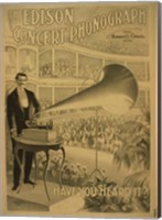 Framed Edison concert phonograph Have you heard it