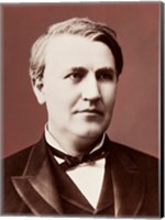 Framed Thomas Edison c1882